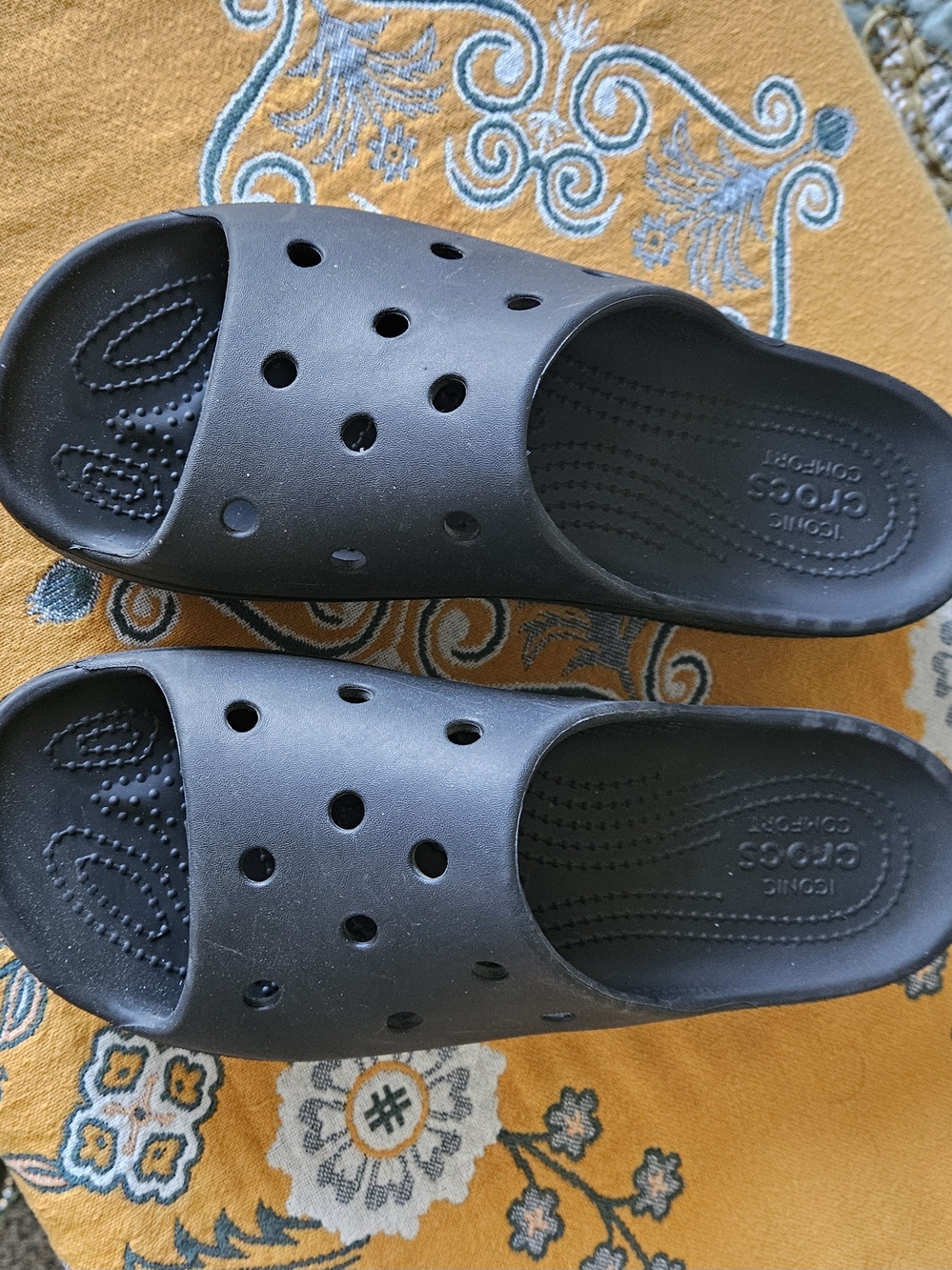 CROCS Women's Classic Slide Sandals in Black